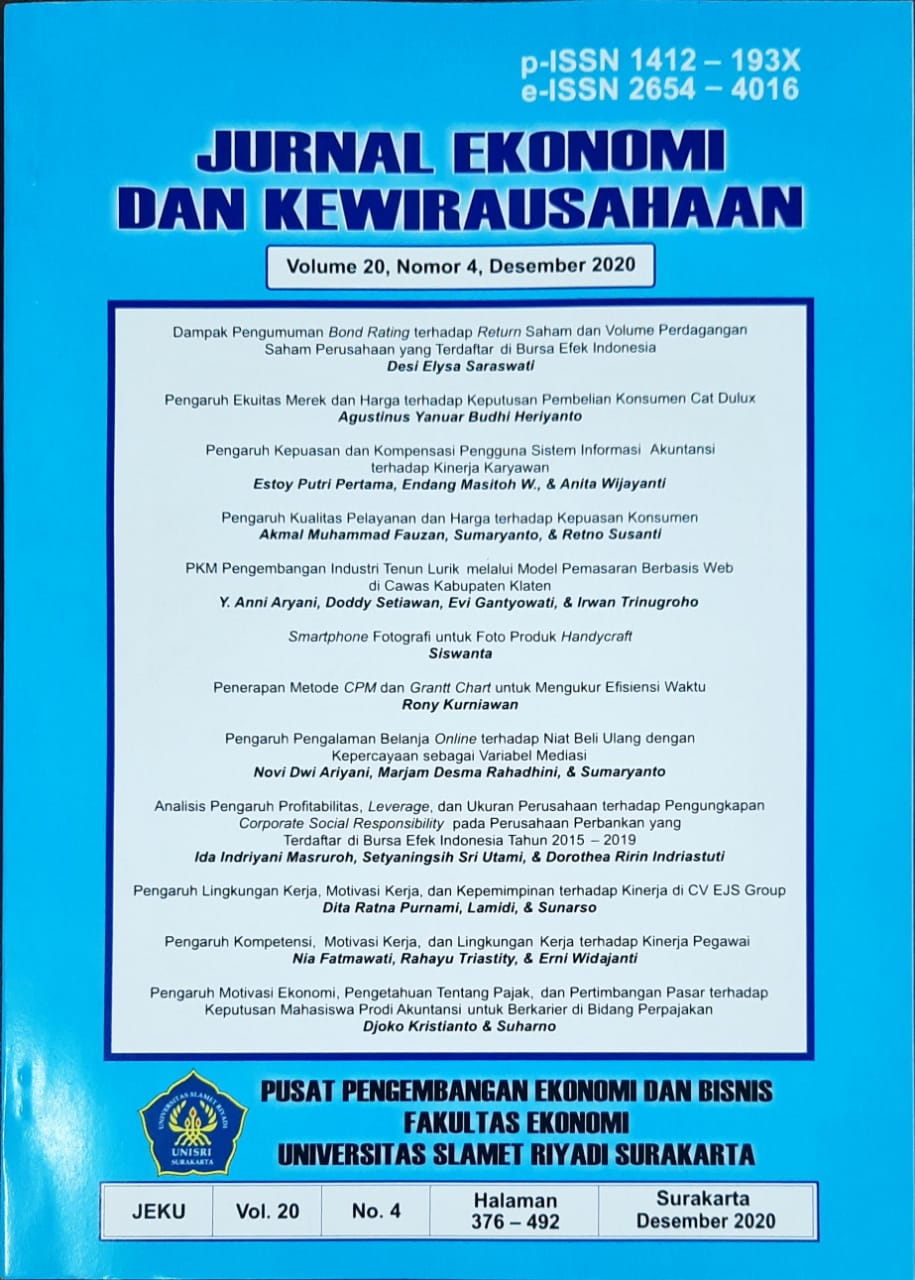 Jurnal Ekonomi dan Kewirausahaan