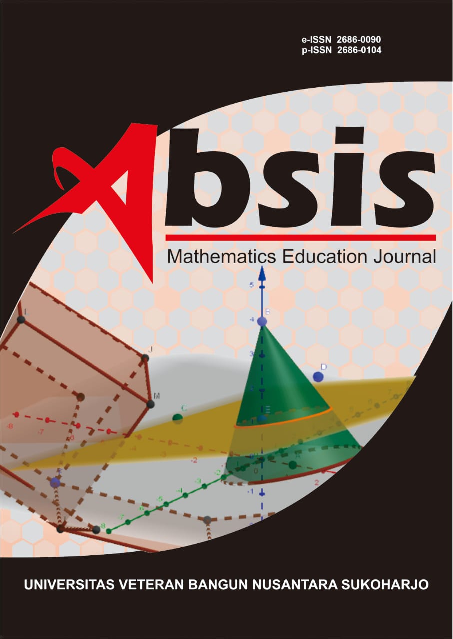 Absis: Mathematics Education Journal