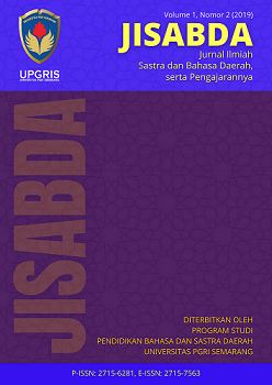 JISABDA: Jurnal Ilmiah Sastra dan Bahasa Daerah, serta Pengajarannya