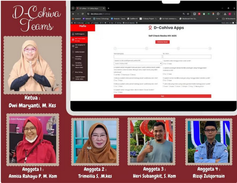 Tim Dosen Unaic Cilacap Sukses Ciptakan Website Digital Counselling HIV AIDS